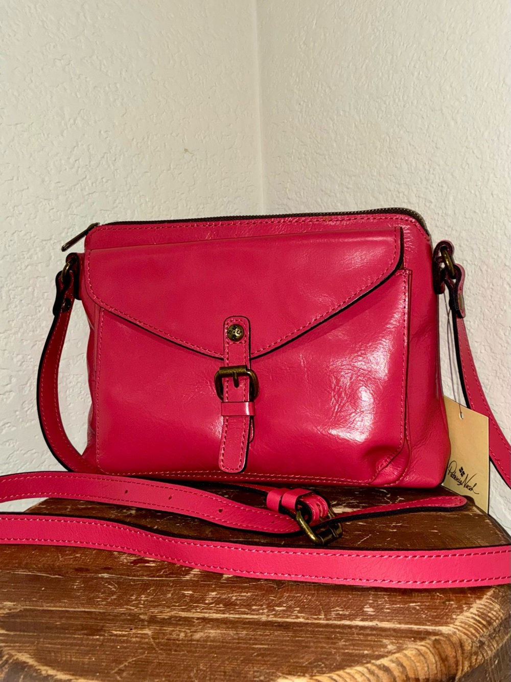 Patricia Nash Strawberry Pink Avellino Crossbody Handbag - Picture 2 of 10